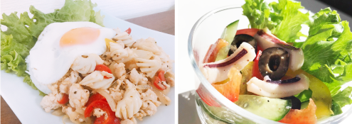 サラダ、惣菜、天ぷら